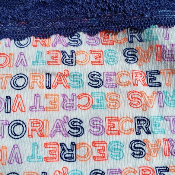 PINK Victoria's Secret Sport Size Large Bra + Medium Boyshort Navy Blue NWT - Picture 10 of 14